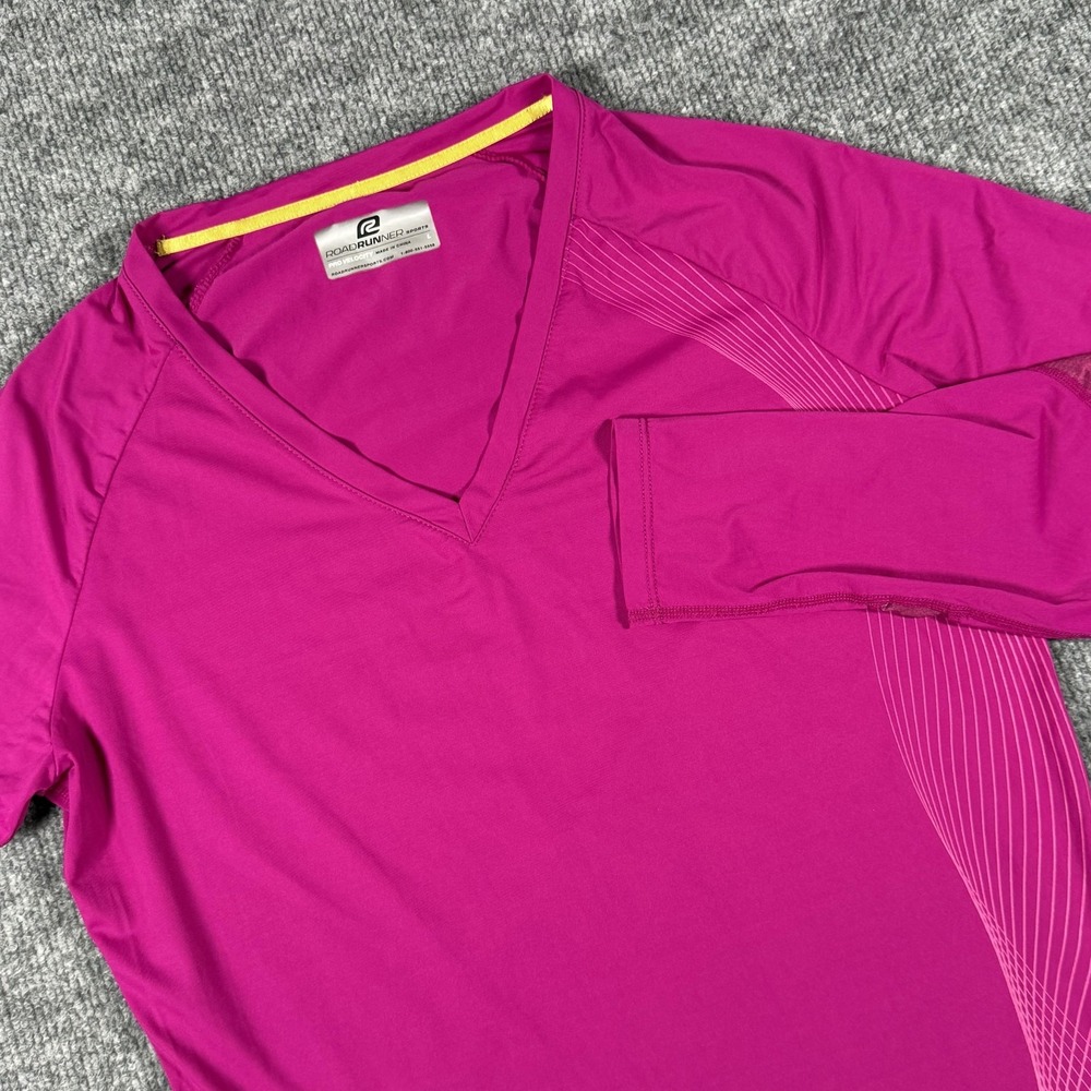RoadRunner Sports Pro Velocity Shirt Womens Large Long‎ Sleeve Athletic Running